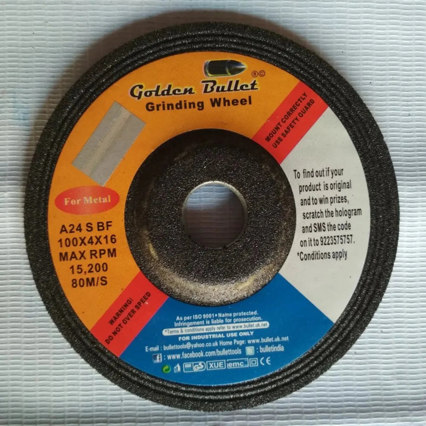 Golden Bullet AG 4 Griding Wheel