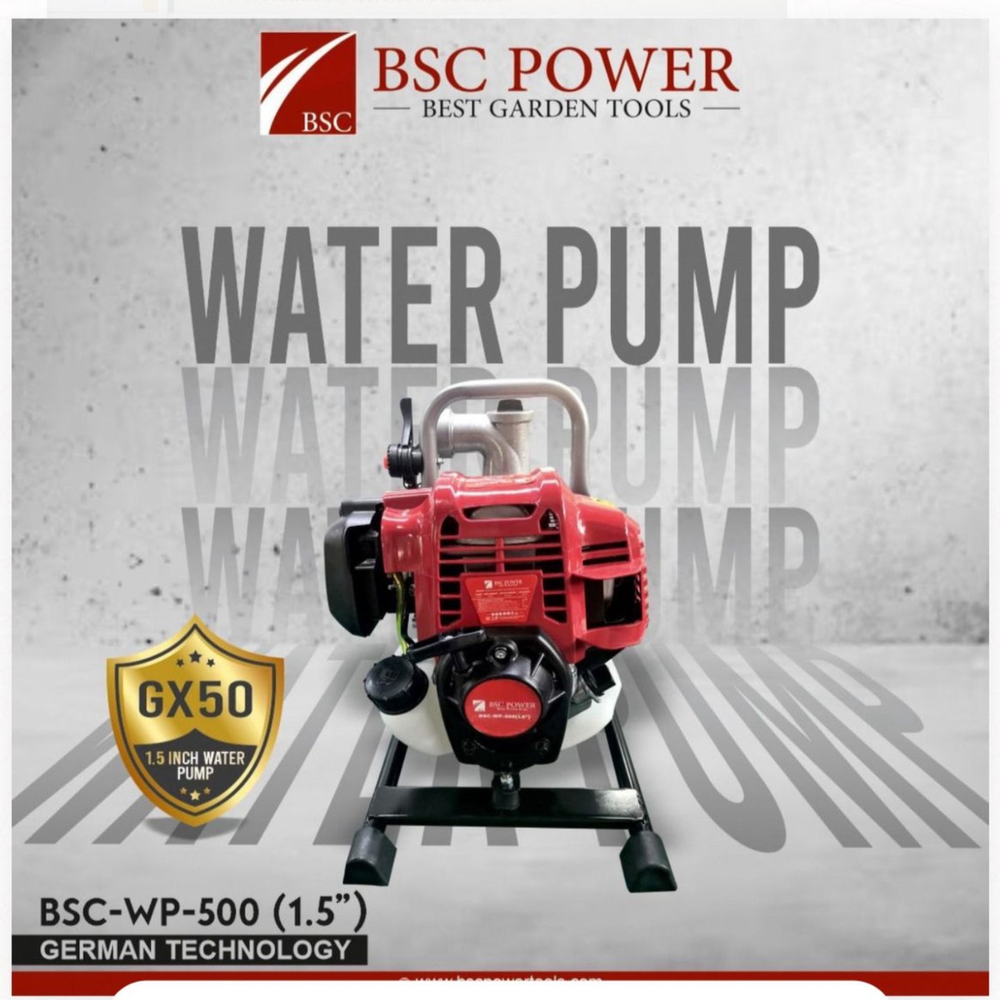 BSC WP-500 1.5" Water Pump