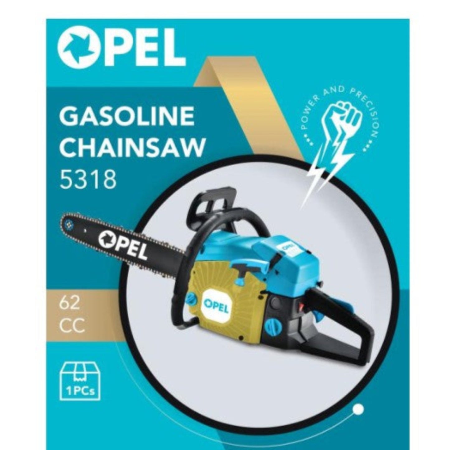 OPEL 5318 – 62CC Petrol Chainsaw (22” / 550mm Bar)