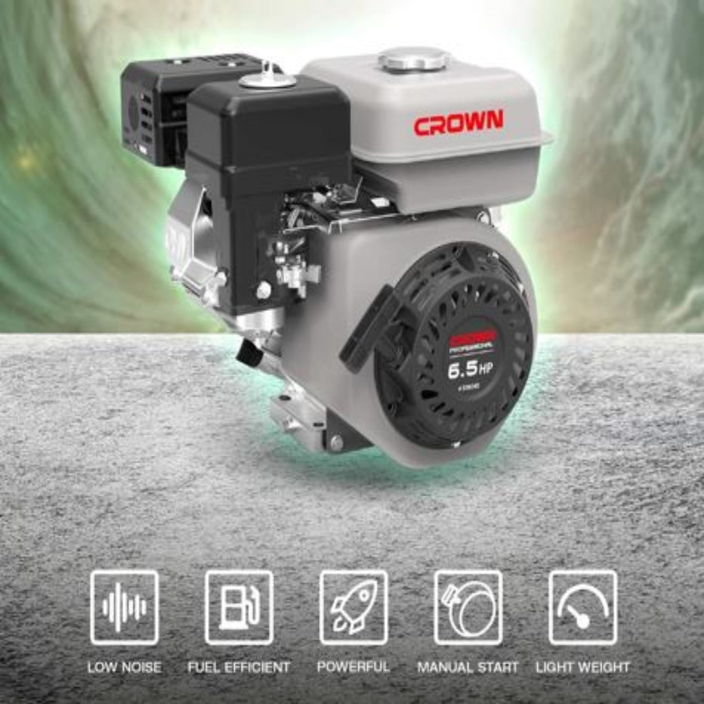 Crown Vibrator petrol engine