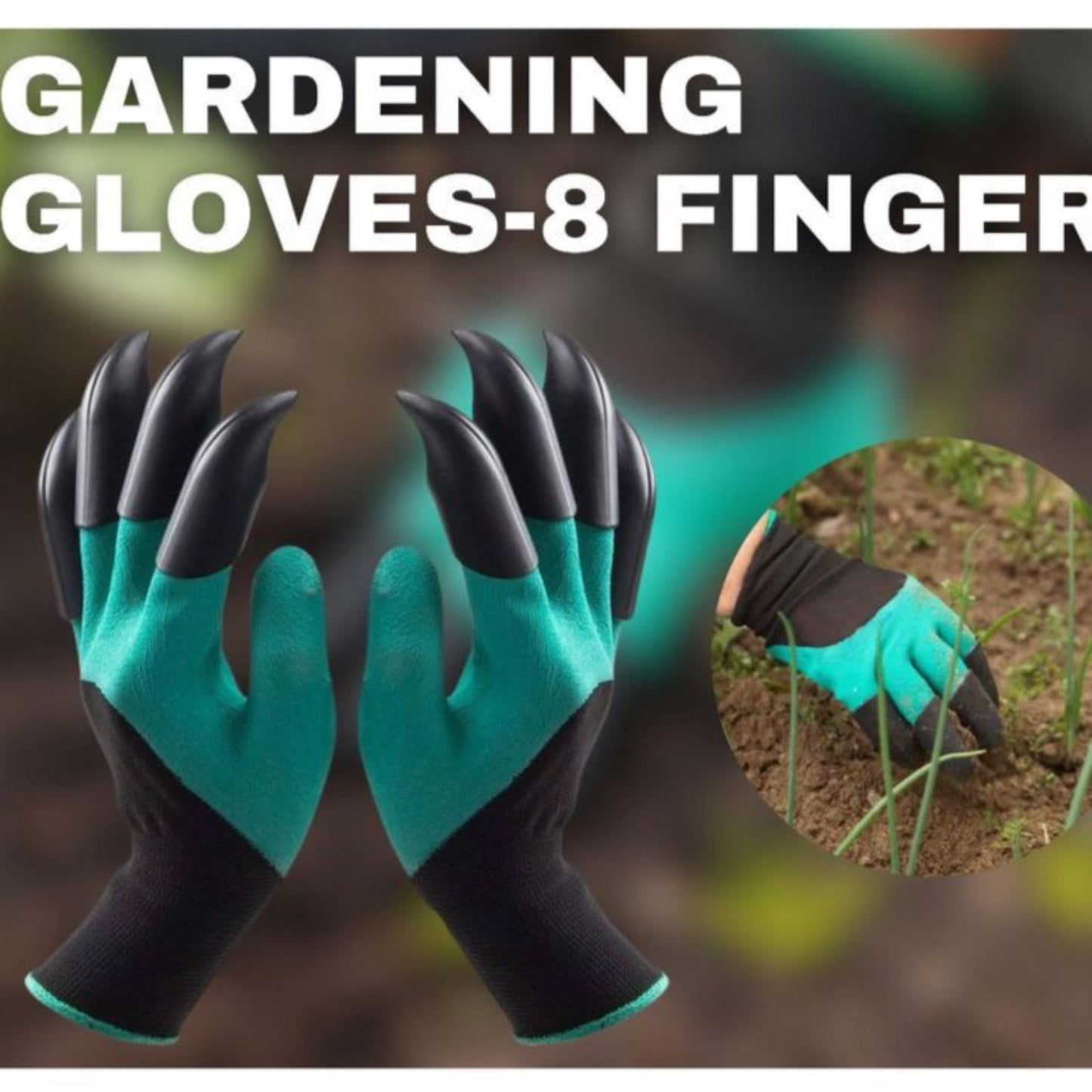 Gardening Gloves – 8 Finger Claws