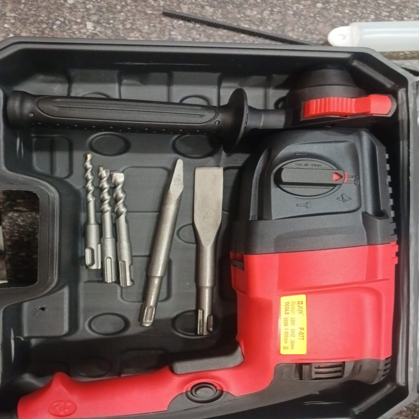 Jon Bhandari P-077 26mm Rotary Hammer Drill | 800W SDS Plus Demolition & Hammer Drill Machine with Accessories