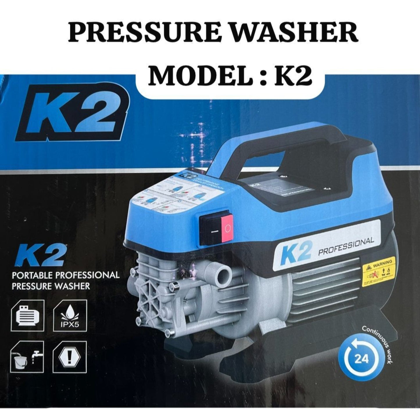 K2 Professional Portable Heavy Duty Pressure Washer – Model K2