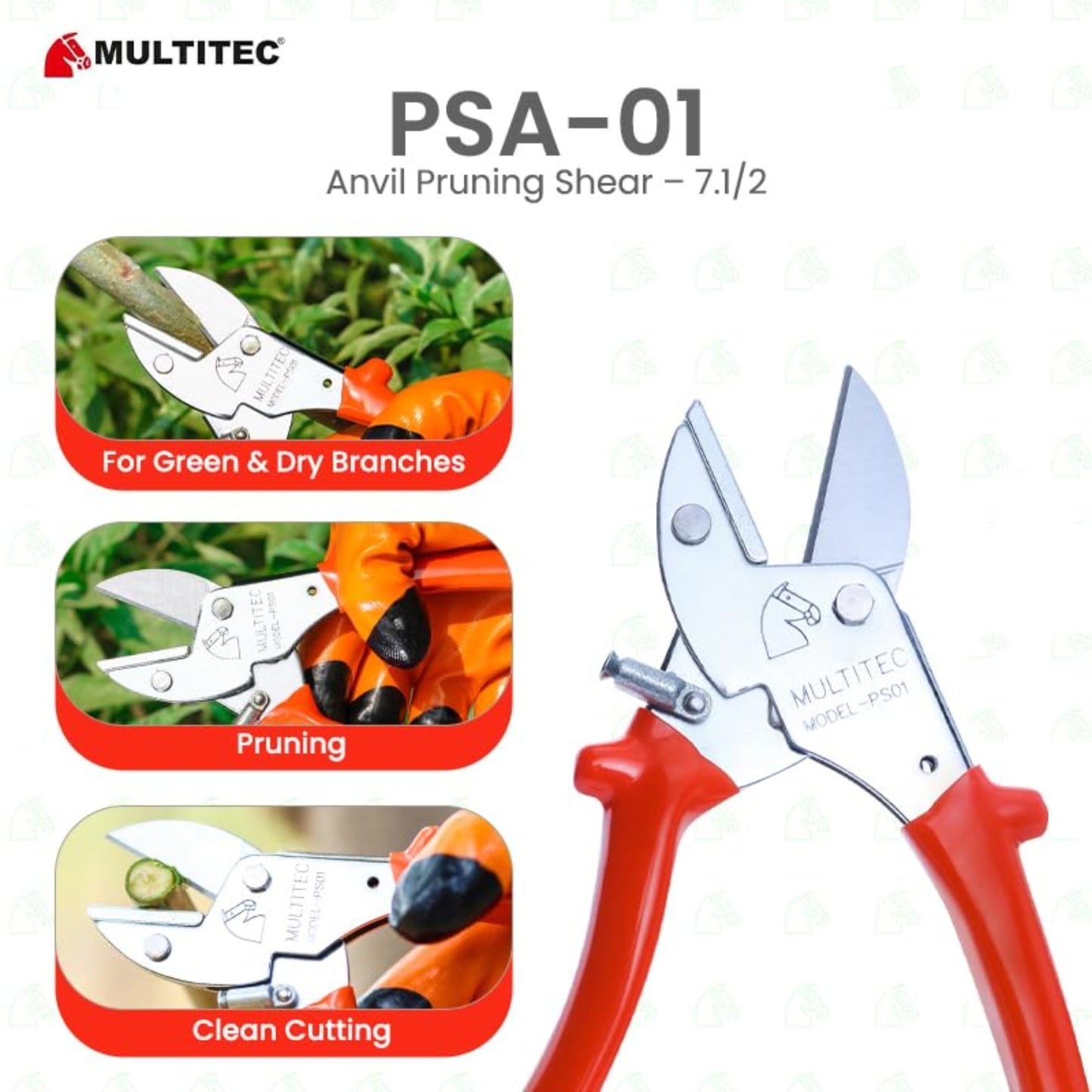 MULTITEC Pruning Shear – 15mm Cutting Capacity