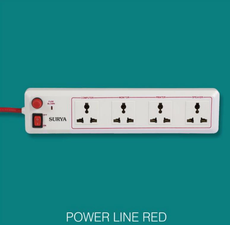 SURYA POWER LINE RED 4 WAY POWER LINE RED