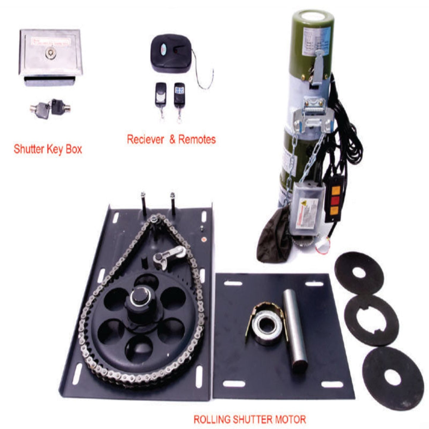 Maxwell Rolling Shutter Motor Kit – 600KG with Bluetooth & Manual Chain