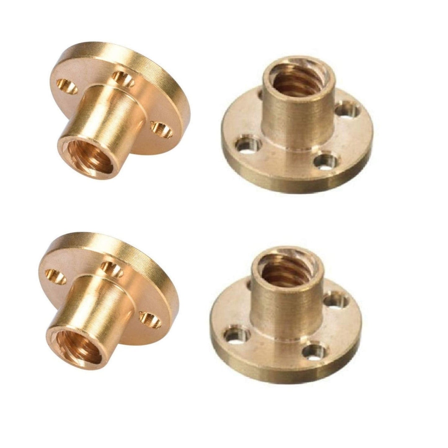 INVENTO NUTS & BOLTS TR8 ROUND FLANGE SINGLE START LEAD SCREW NUT