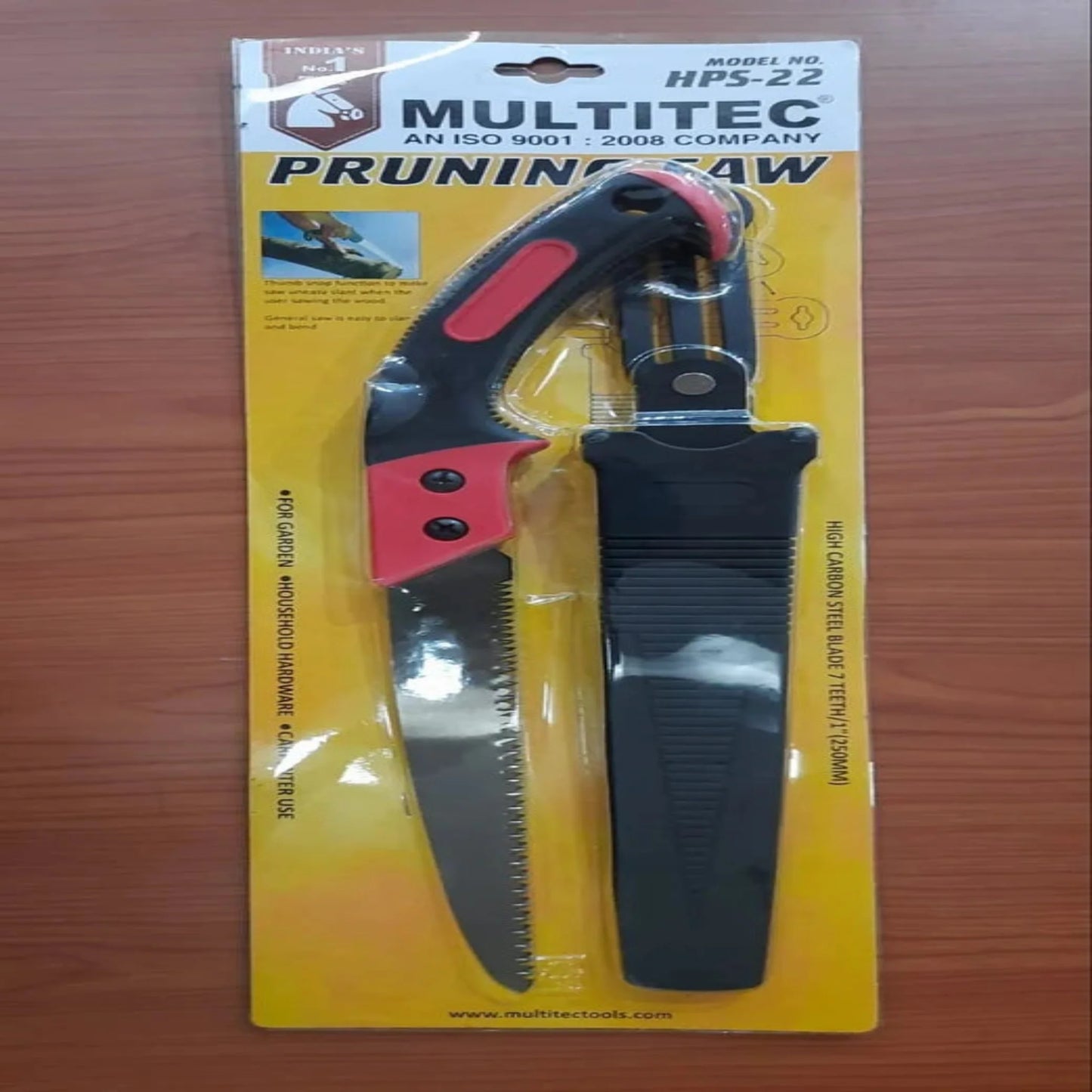 MULTITEC 10-Inch Hand Pruning Saw with Protective Sheath – HPS 22