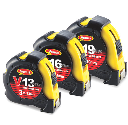 VENUS MEASURING TAPE V-GRIP SERIES (RIGID ABS CASE WITH RUBBER)