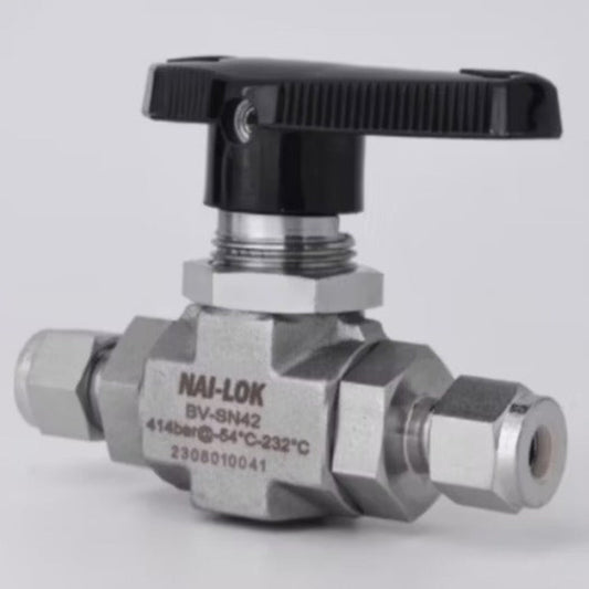 3-Piece Manual Ball Valve – 3/8" Tube End (Twin Ferrule Type)