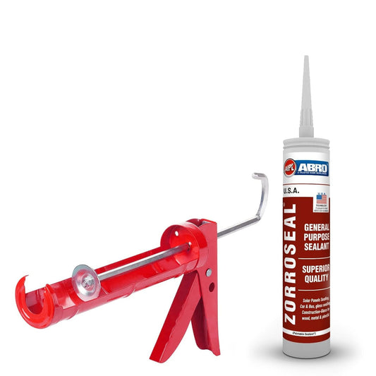 General Purpose Clear Silicone Sealant Adhesive Caulk with DIY GUN, Paintable, Weatherproof for General Sealing & Adhesion Application.