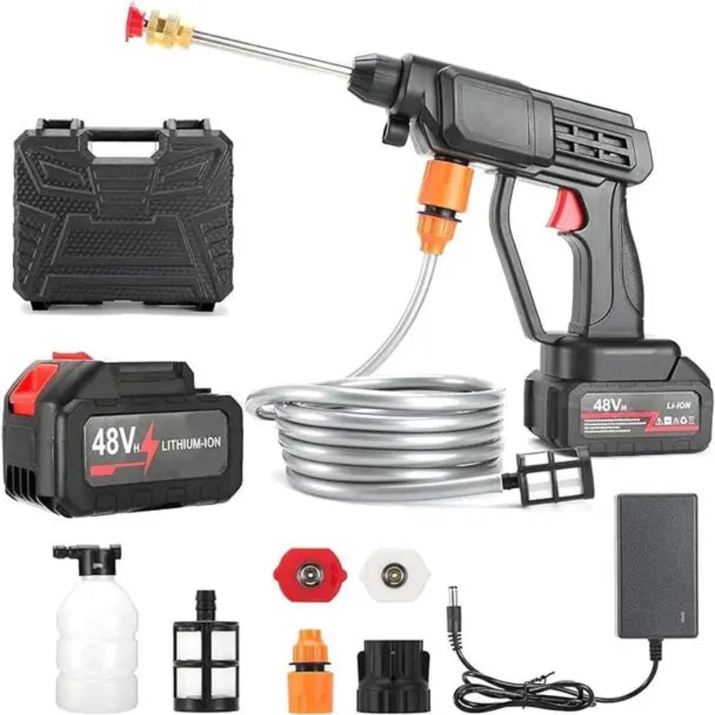 ALF 48V Cordless Pressure Washer | Portable High-Pressure Car & Bike Washer