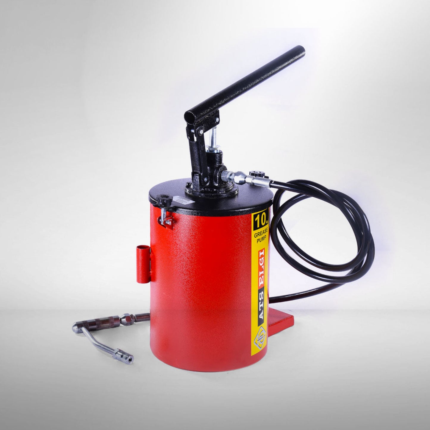 ATS ELGI Hand Operated Grease Pump – 10kg - High-Pressure Manual Grease Bucket for Industrial Lubrication