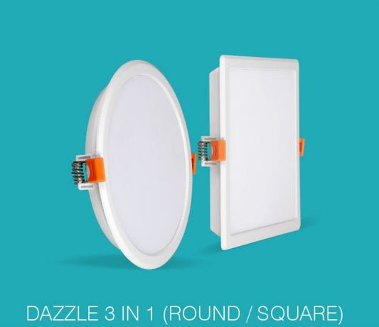 SURYA DOWNLIGHTERS (DAZZLE 3 IN 1)  10W ROUND