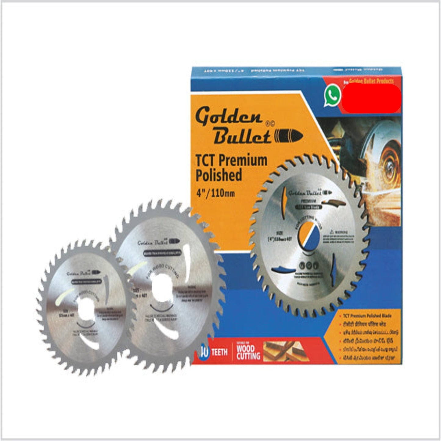 Golden Bullet TCT Premium Blade 355mm 120T Aluminium