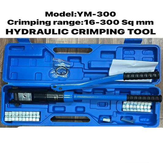 YM-300 Hydraulic Crimping Tool 16–300 Sq.mm – Heavy-Duty Cable Lug Crimper with Die Set