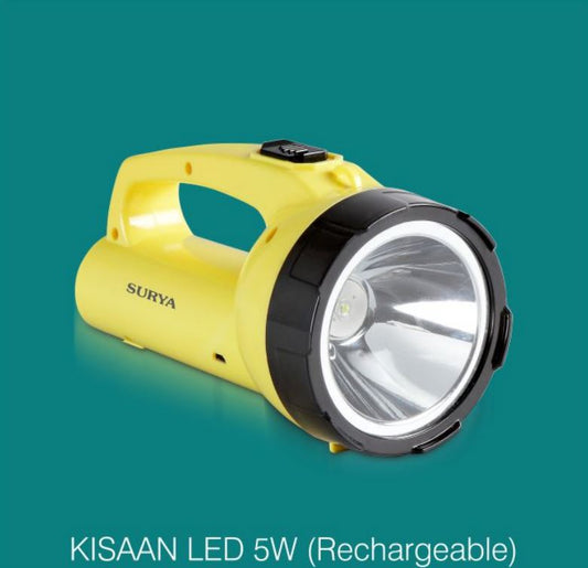 SURYA RECHARGEABLE TORCH 5W KISAAN LED TORCH