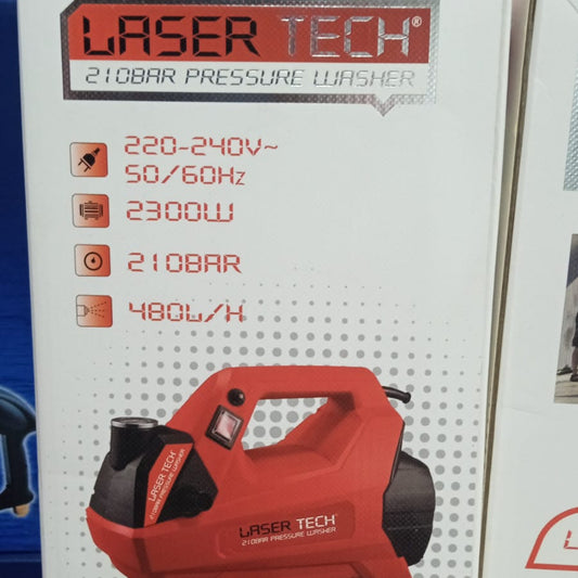 Laser Tech LHD-210PW High Pressure Washer 210 Bar | 2300W Power Car & Bike Washer