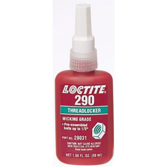Loctite 290 Threadlocker 50ml – High-Strength Wicking Grade Adhesive for Preassembled Fasteners