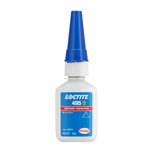 Loctite 495 Instant Adhesive 20 g – Fast-Bonding Cyanoacrylate for Plastic, Metal & Rubber