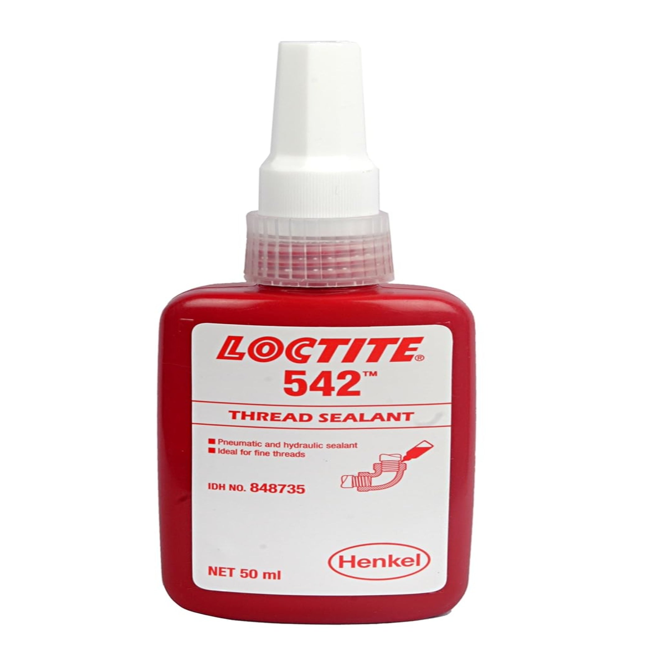 Loctite 542 Thread Sealant 50ml – Medium Strength Hydraulic & Pneumati ...