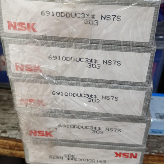 NSK 6910DDUC3 Deep Groove Ball Bearing _ Double Rubber Seal, C3 Clearance