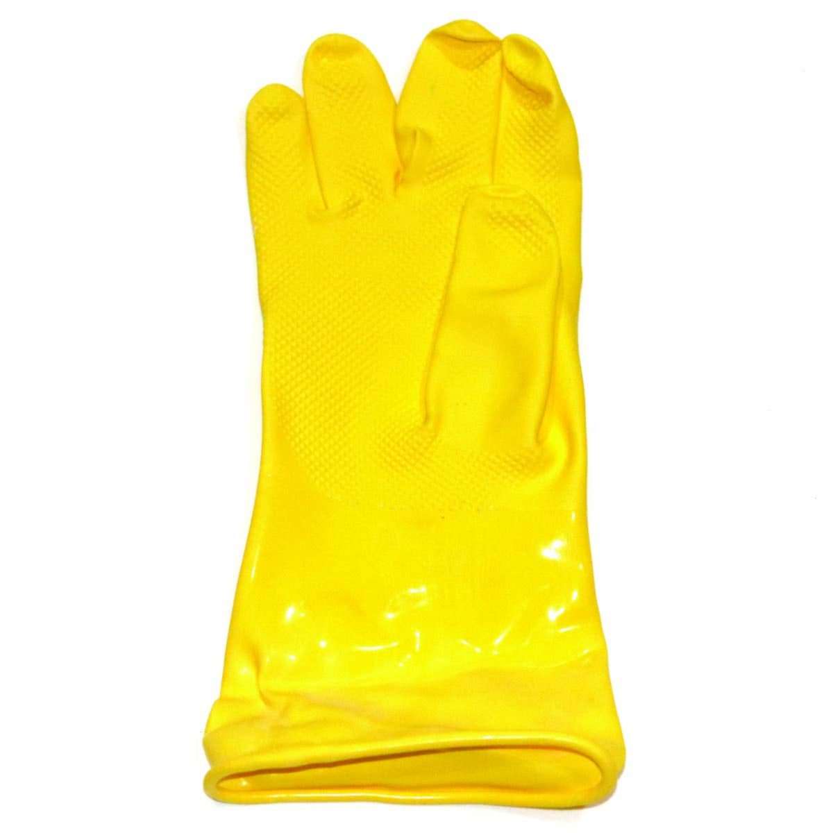 PVC Unsupported Chemical & Household Gloves – 12 Inch Yellow | Pack of 6