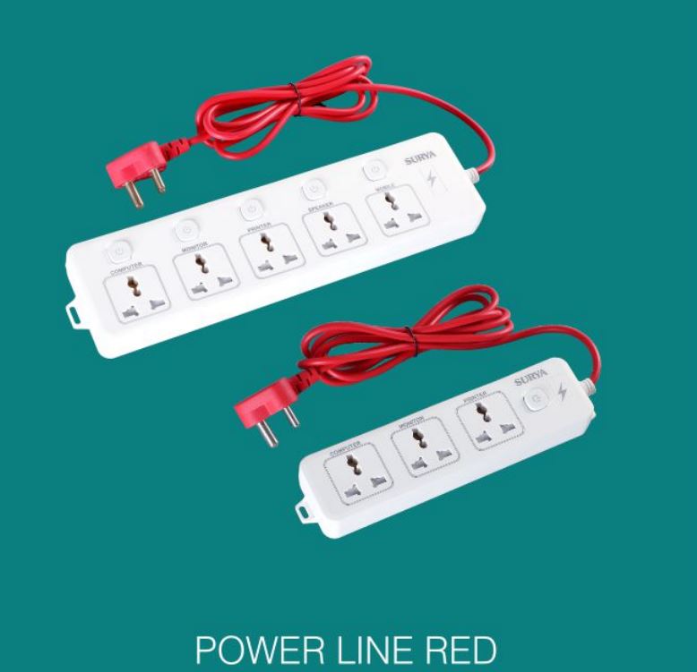 SURYA POWER LINE RED  3 WAY POWER LINE RED