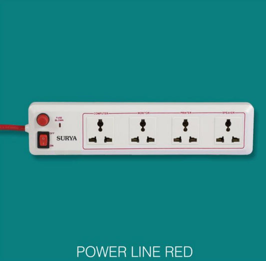 SURYA POWER LINE RED  4 WAY POWER LINE RED