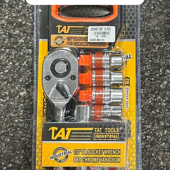 TAT 12-Piece Socket Wrench Set (Model: TAT12PSS)
