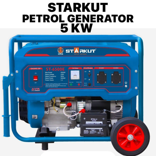 Starkut 5kW Petrol Generator – Portable, Electric Start