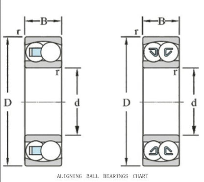 VDF Self-alining Ball Bearing 1310