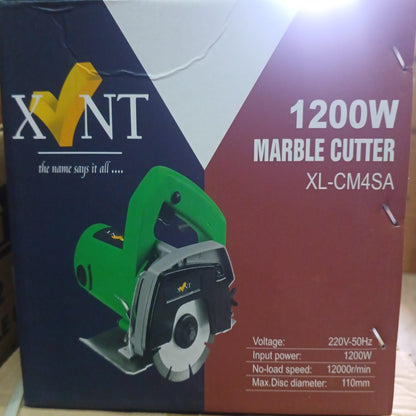 XLNT XL-CM4SA 1200W Marble Cutter | 110mm Heavy Duty Tile & Stone Cutting Machine
