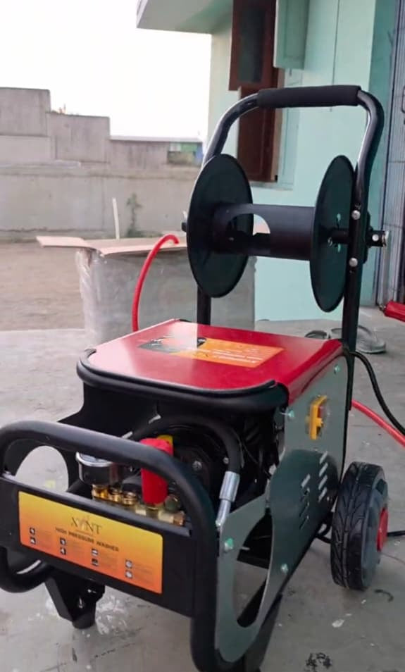 High Pressure Washer Machine with Hose Reel | Heavy Duty Car & Industrial Cleaning XTHPW27