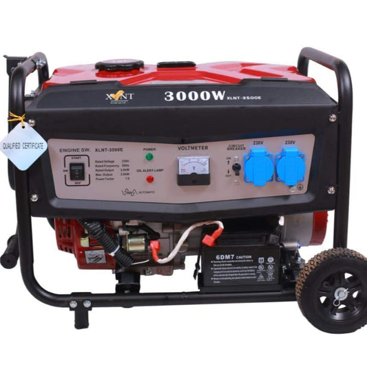 XLNT 3500E Generator E Series – 3000W Petrol Self Start Model