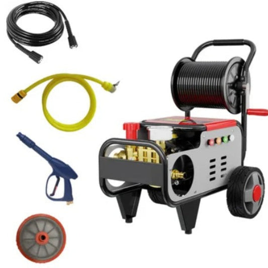 High Pressure Washer Machine with Hose Reel | Heavy Duty Car & Industrial Cleaning XTHPW27