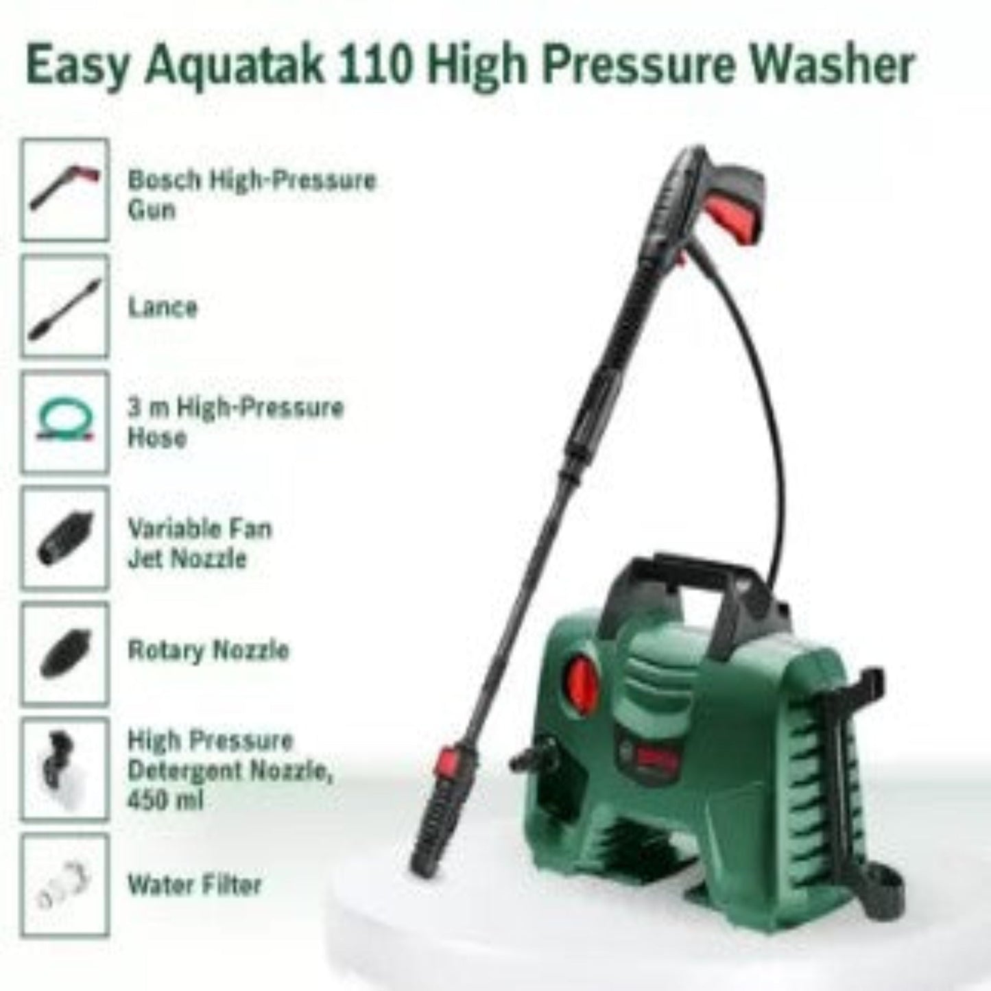 Bosch Aquatak 110 High-Pressure Washer (1000W)