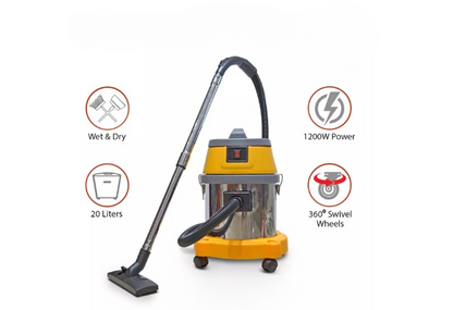 Powerwash OW-VC-020 1400W 20 L Corded Electric Wet & Dry Vacuum Cleaner